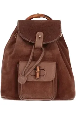 Gucci Pre-owned, Kobieta, brązowy, ONE SIZE, Zamsz, Pre-owned Suede gucci-bags