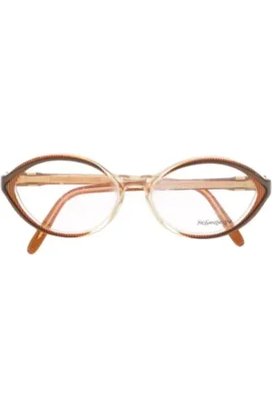 Saint Laurent Pre-owned, Kobieta, brązowy, ONE SIZE, Pre-owned Acetate sunglasses
