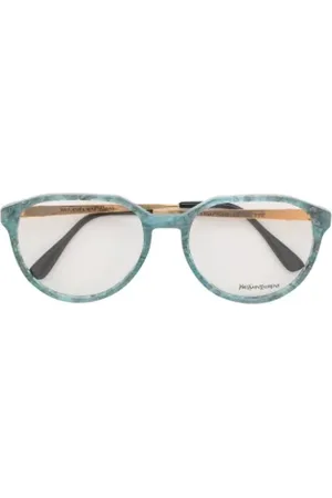 Saint Laurent Pre-owned, Kobieta, Niebieski, ONE SIZE, Pre-owned Acetate sunglasses