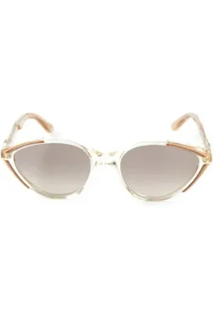 Saint Laurent Pre-owned, Kobieta, Beżowy, ONE SIZE, Pre-owned Acetate sunglasses