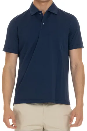 Aspesi Koszulki, Mężczyzna, Niebieski, M, Niebieski Polo z Bawełnianego Jerseyu