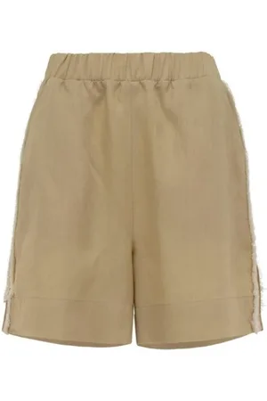 MVP Wardrobe Szorty, Kobieta, Beżowy, 2XS, Len, ST. Raphael Shorts