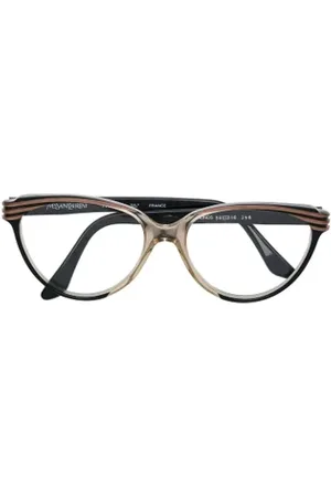 Saint Laurent Pre-owned, Kobieta, brązowy, ONE SIZE, Pre-owned Acetate sunglasses