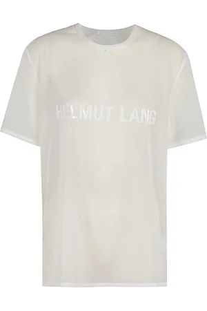 Helmut Lang Koszulki, Kobieta, Biały, XS, Koszulka Logo Tee