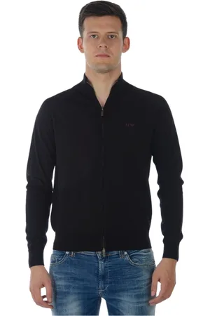 Emporio Armani Bluzy, Mężczyzna, Czarny, L, Hoodie Sweatshirt
