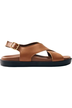 ALOHAS Buty, Kobieta, brązowy, 35 EU, Nico Tan Skórzane Sandały