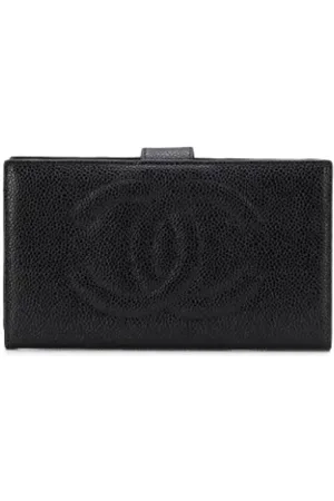 CHANEL Pre-owned, Kobieta, Czarny, ONE SIZE, Pre-owned skórzane portfele