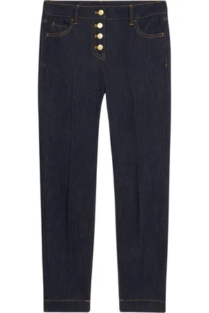 Oltre Jeansy, Kobieta, Niebieski, M, Bawełna, Ciemnoniebieskie Skinny Jeansy
