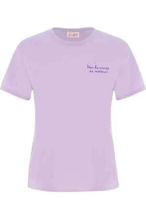 MC2 SAINT BARTH Koszulki, Kobieta, Fioletowy, M, 24 EMB T-Shirt