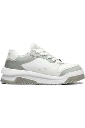 VERSACE Buty, Mężczyzna, Wielobarwność, 40 EU, Szare Białe Sneakersy