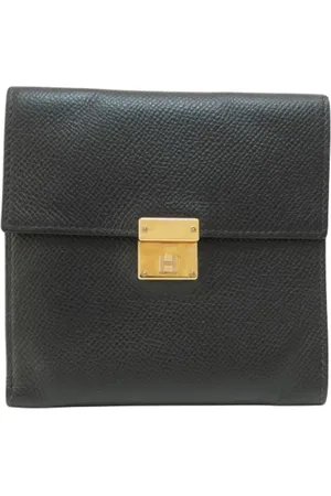 Hermès Pre-owned, Kobieta, Czarny, ONE SIZE, Skóra, Pre-owned skórzane portfele