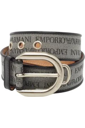 Emporio Armani Pre-owned, Mężczyzna, Szary, ONE SIZE, Pre-owned Fabric belts