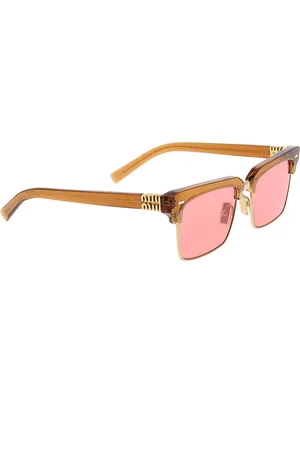 Miu Miu Akcesoria, unisex, Pomarańczowy, ONE SIZE, Stylowe okulary przeciwsłoneczne