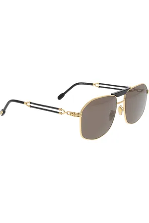 Fred Akcesoria, unisex, Żółty, ONE SIZE, Stylowe okulary przeciwsłoneczne z unikalnym wzornictwem