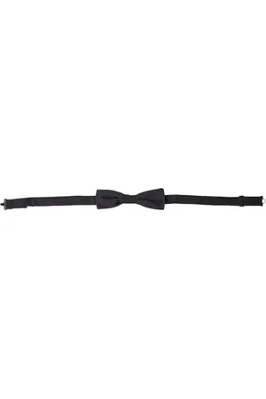 Dolce & Gabbana Akcesoria, Mężczyzna, Czarny, ONE SIZE, Elegancki Czarny Jedwabny Motyl