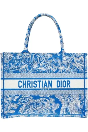 Dior Pre-owned, Kobieta, Niebieski, ONE SIZE, Pre-owned Canvas totes