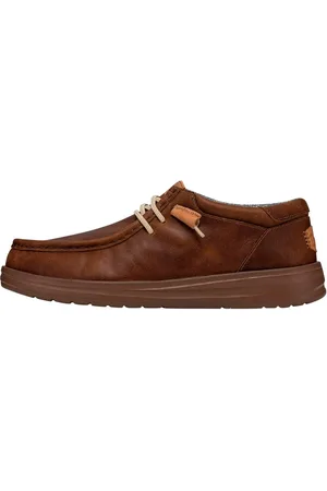 Hey dude Buty, Mężczyzna, brązowy, 43 EU, Skóra, Skóra Grip Mokasyn But