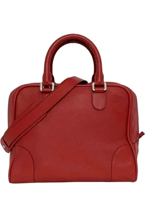 Loewe Pre-owned, Kobieta, Czerwony, ONE SIZE, Skóra, Pre-owned Skórzane torebki