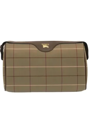 Burberry Pre-owned, Kobieta, Beżowy, ONE SIZE, Pre-owned Canvas clutches