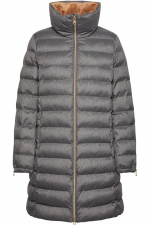 Geox Kurtki, Kobieta, Szary, L, Kurtka Parka Zimowa