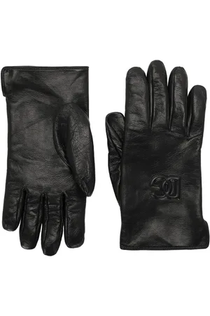 Dolce & Gabbana Akcesoria, Mężczyzna, Czarny, 8 1/2 IN, Stylowe Rękawiczki dla Modnego Wyglądu