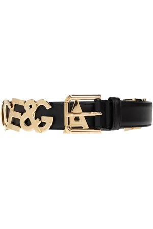 Dolce & Gabbana Akcesoria, Kobieta, Czarny, 75 CM, Skórzany Pasek