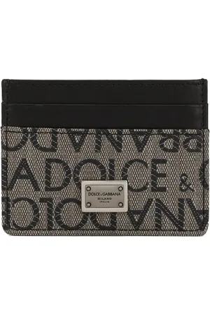 Dolce & Gabbana Akcesoria, Mężczyzna, Czarny, ONE SIZE, Elegancki Portfel z Unikalnym Wzorem