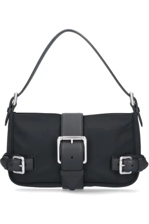 Bottega Veneta Torebki, Kobieta, Czarny, ONE SIZE, Skóra, Czarna Torba na Ramię z Logo