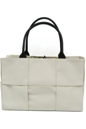 Bottega Veneta Pre-owned, Kobieta, Beżowy, ONE SIZE, Pre-owned Canvas totes