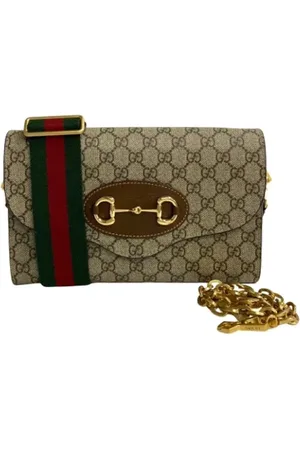 Gucci Pre-owned, Kobieta, brązowy, ONE SIZE, Pre-owned skórzane torby na ramię
