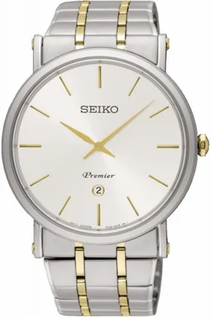 Seiko Akcesoria, Mężczyzna, Szary, ONE SIZE, Stalowy kwarcowy zegarek męski
