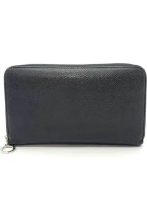 Bvlgari Pre-owned, Mężczyzna, Czarny, ONE SIZE, Skóra, Pre-owned skórzane portfele