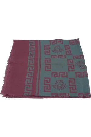 VERSACE Akcesoria, Kobieta, Wielobarwność, ONE SIZE, Kaszmir, Luksusowy Meduza Szal Kaszmirowy