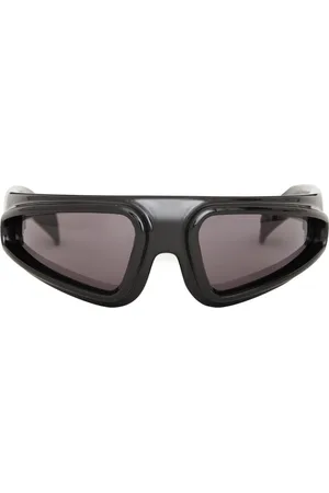 Rick Owens Akcesoria, Mężczyzna, Czarny, ONE SIZE, Okulary przeciwsłoneczne Shiny Ryder