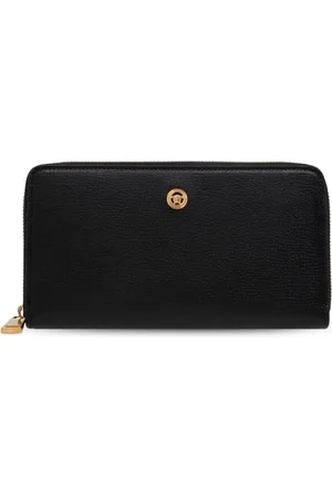 VERSACE Akcesoria, Mężczyzna, Czarny, ONE SIZE, Skóra, Portfel z logo