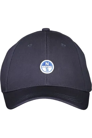 North Sails Akcesoria, unisex, Niebieski, ONE SIZE, Niebieskie Bawełniane Czapki z Daszkiem