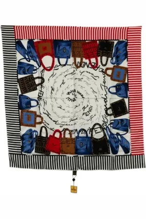 Fendi Pre-owned, Kobieta, Wielobarwność, ONE SIZE, Pre-owned Silk scarves