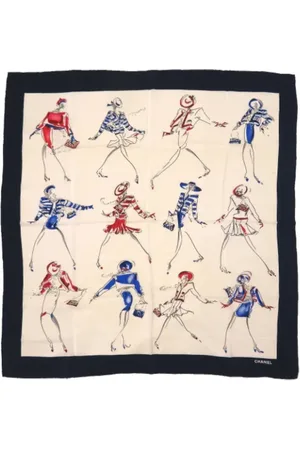 CHANEL Pre-owned, Kobieta, Wielobarwność, ONE SIZE, Pre-owned Silk scarves