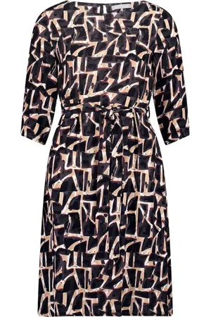 Betty & Co Sukienki, Kobieta, Wielobarwność, S, Casual Sukienka z 3/4 Rękawami