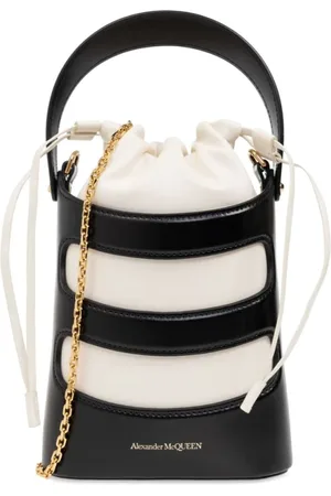 Alexander McQueen Torebki, Kobieta, Czarny, ONE SIZE, Klatka Torba Czarna