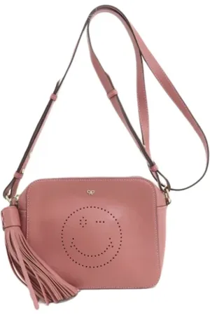 Anya Hindmarch Pre-owned, Kobieta, Różowy, ONE SIZE, Pre-owned skórzane torby na ramię