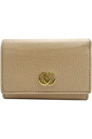 Gucci Pre-owned, Kobieta, Beżowy, ONE SIZE, Skóra, Pre-owned skórzane portfele