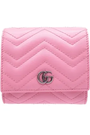 Gucci Pre-owned, Kobieta, Różowy, ONE SIZE, Pre-owned skórzane portfele