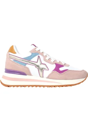 W6YZ Buty, Kobieta, Wielobarwność, 41 EU, Zamsz, Różowe Sneakersy Styl Miejski