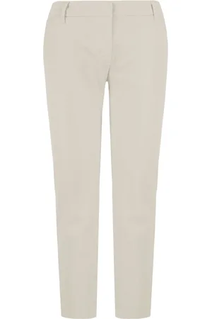 Bomboogie Spodnie, Kobieta, Beżowy, L, Beżowe Spodnie Chino Slim Fit
