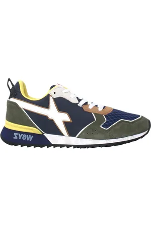 W6YZ Buty, Mężczyzna, Wielobarwność, 40 EU, Zamsz, Niebieskie Bicolor Sneakers Urban Style