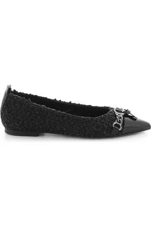Kennel & Schmenger Buty, Kobieta, Czarny, 37 EU, Baleriny z Srebrną Sprzączką