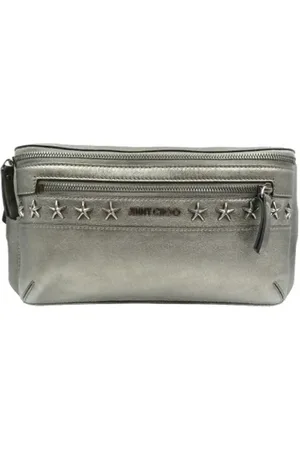 Jimmy Choo Pre-owned, Kobieta, Szary, ONE SIZE, Pre-owned skórzane torby na ramię