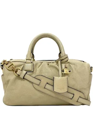 Loewe Pre-owned, Kobieta, Beżowy, ONE SIZE, Pre-owned Fabric handbags