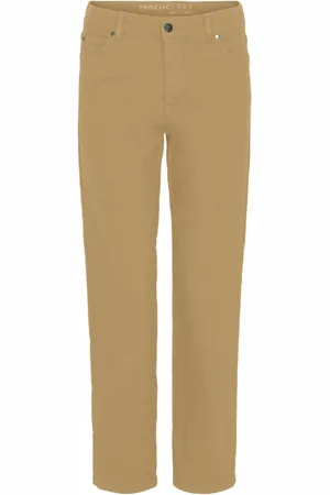 C.ro Jeansy, Kobieta, Beżowy, 4XL, Bawełna, Magic Fit Straight Leg Spodnie Straw